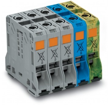 ZESTAW DO UKAŁDU 3F ZE ZŁĄCZKAMI 50MM2 NA SZYNE TS