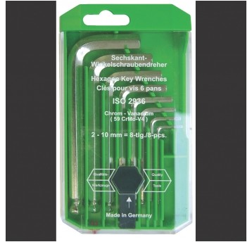 ZESTAW KLUCZY 6-KĄTNYCH KLUCZE IMBUSOWE Z GŁOWICĄ 8-EL