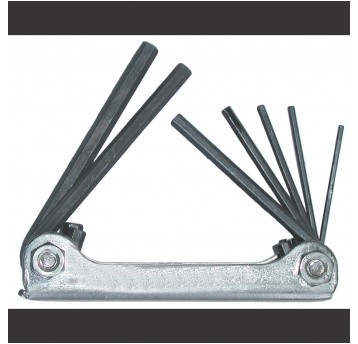 Zestaw kluczy imbusowych 2,5-10 mm skład