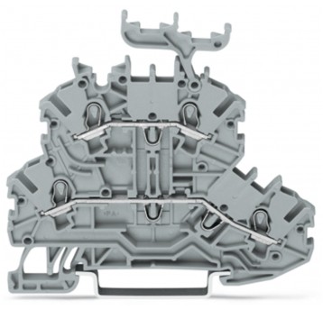 ZŁĄCZKA 2-PIĘTROWA 1,5mm2 SZARA