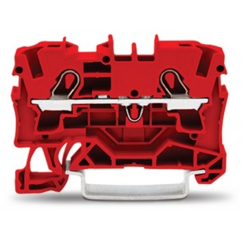 ZŁACZKA 2-PRZEWOD. 4mm CZERWONA ZŁACZKA