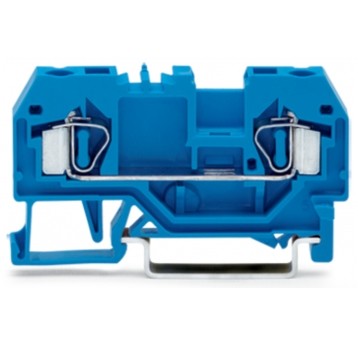 ZŁĄCZKA 2-PRZEWOD. 4mm NIEBIESKA