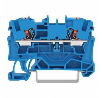 ZŁACZKA 2-PRZEWOD. 4mm NIEBIESKA ZŁACZKA op=50 szt.
