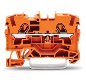 ZŁACZKA 2-PRZEWOD. 4mm POMARAŃCZOWA ZŁACZKA