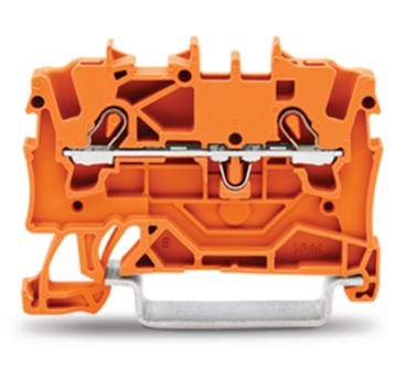 ZŁĄCZKA 2-PRZEWODOWA 1,5MM2 POMARAŃCZOWA ZŁĄCZKA