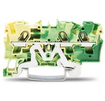 ZŁACZKA 3-PRZEWOD. 4mm ŻÓŁTO-ZIELONA ZŁACZKA