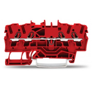 ZŁĄCZKA 4-PRZEW.2,5mm CZERWONA ZŁĄCZKA